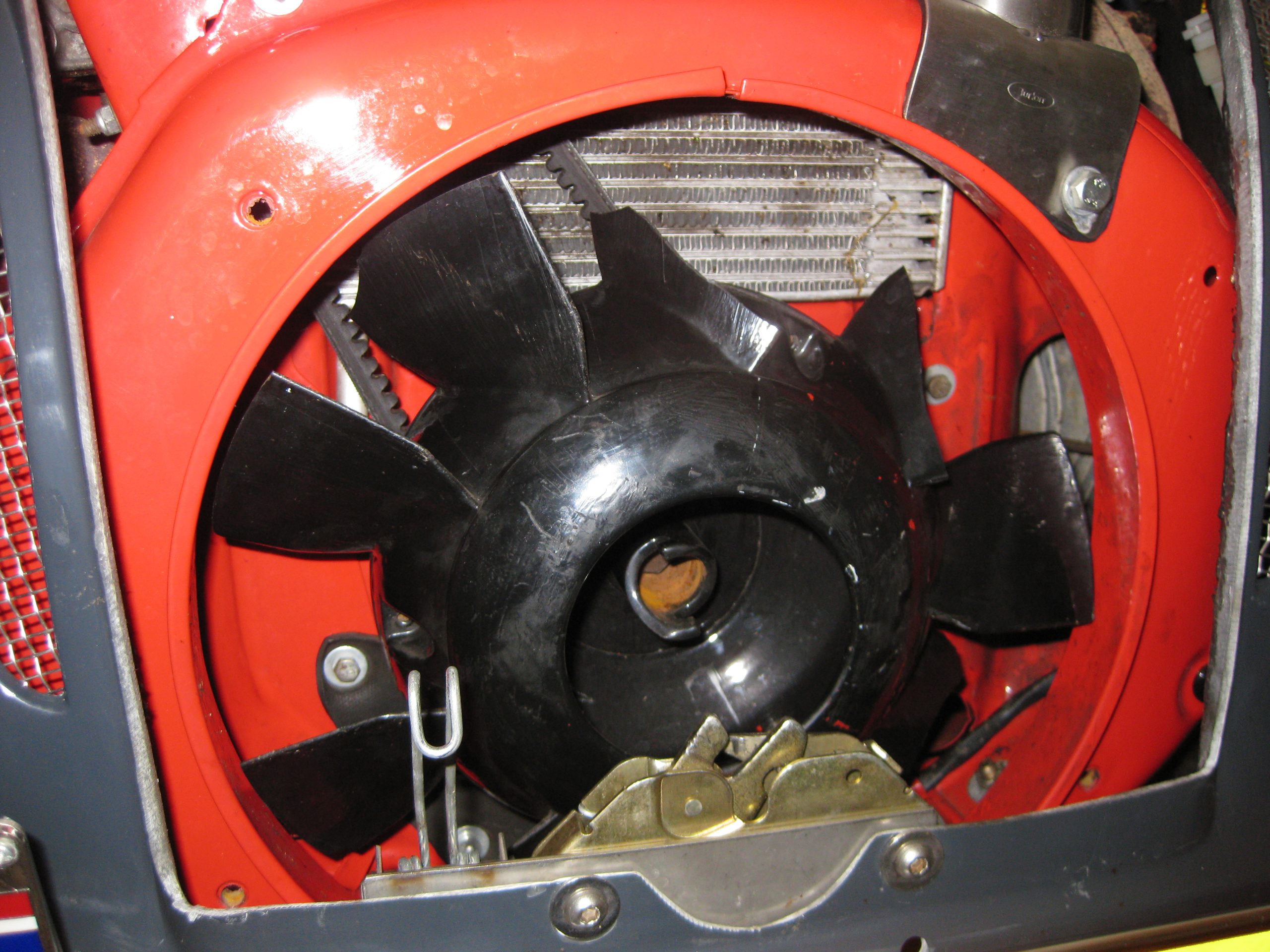 Ventilator defect en B598 gewassen