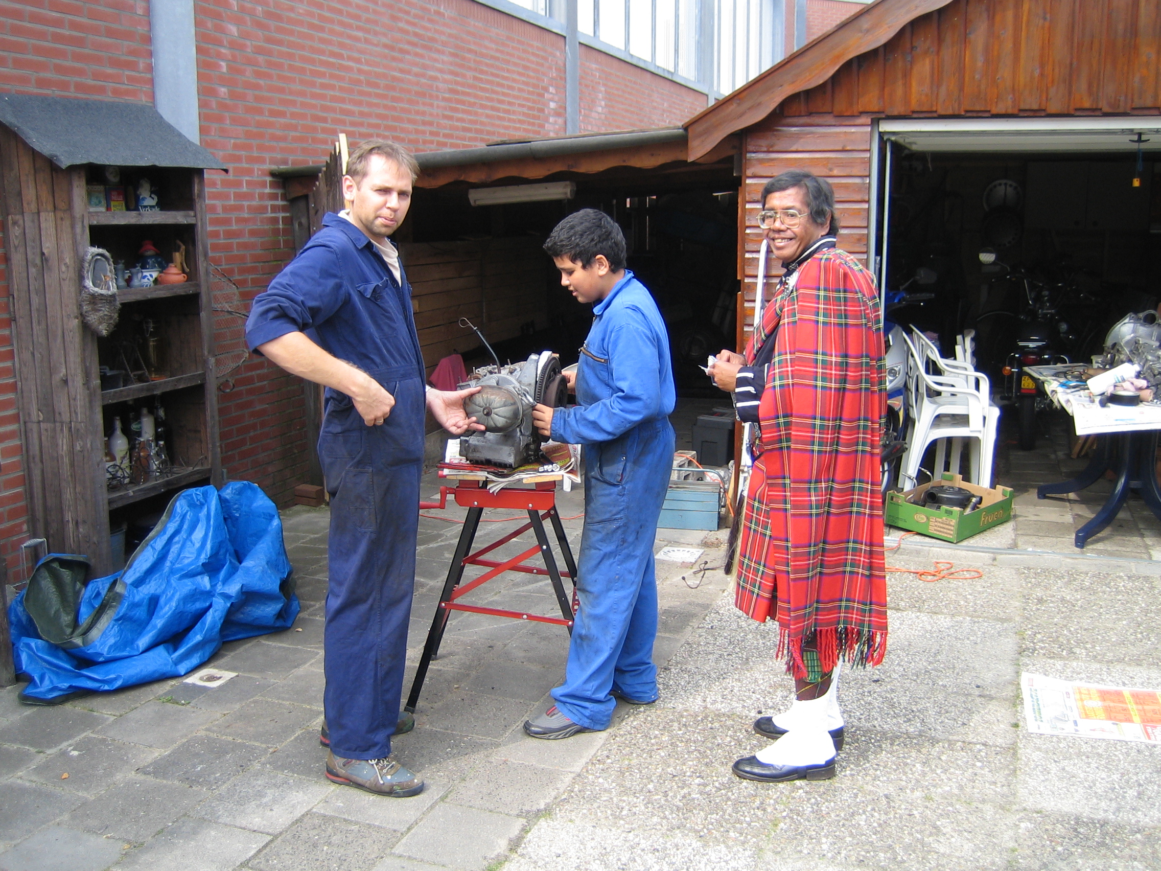 Motorblok schoonmaken
