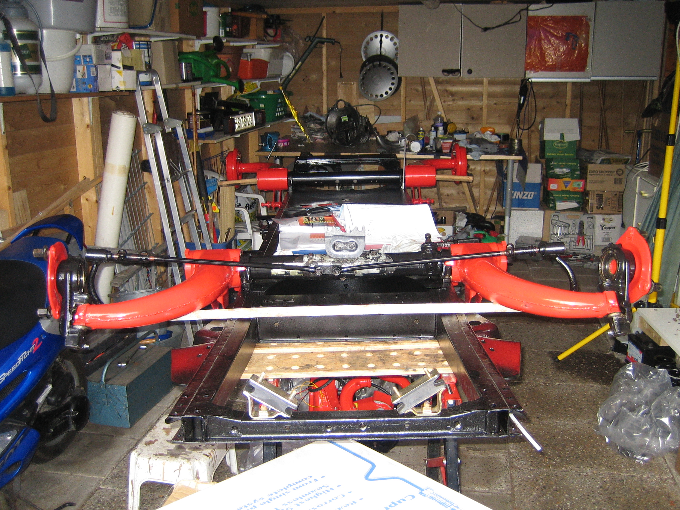 Assen op chassis